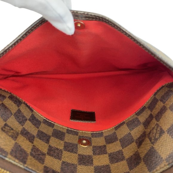 LOUIS VUITTON Damier Bloomsbury PM Brown Gold Hardware Leather N42251 Shoulde... - Picture 8 of 10